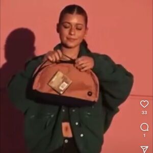 Orange/Clay and Black Tobiq Toiletry Bag